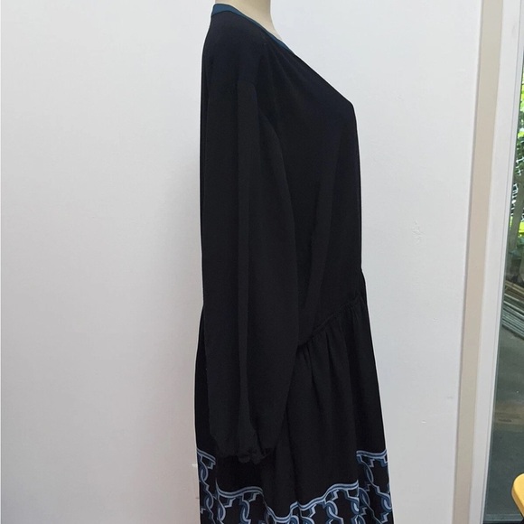 Lane Bryant plus size Long Sleeve Knee Length Black Dress Size 28 - Picture 4 of 6